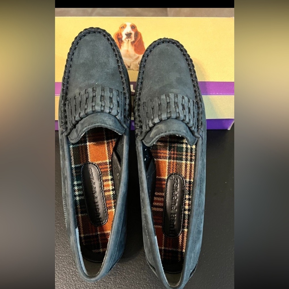 Hush Puppies Loafer Blue Suede Women’s Size 6.5M Shoes NEW in Box